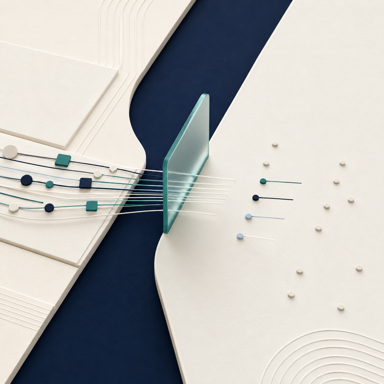 Data streams filtered through a privacy boundary before reaching analytics